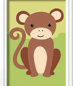 Ravensburger schilder op nummer - 8.5 x 12 - 7+ - Wilde aap