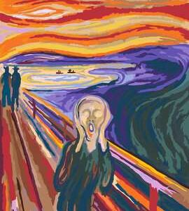 Ravensburger schilder op nummer Art collection - Munch de schreeuw