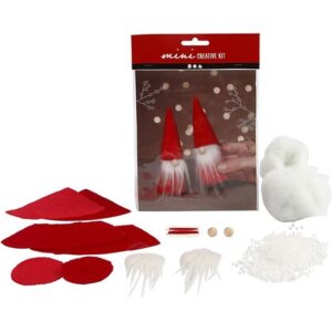 CCHobby mini creative kit – kerstkabouters 12cm 2 stuks