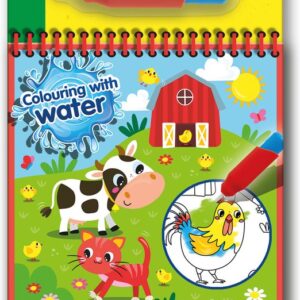 SES kleuren met water kleurboek - boerderij