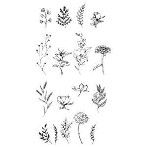 Vaessen Creative clearstamp - garden botanial