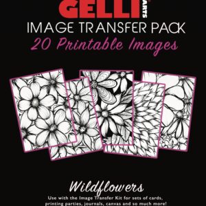 Gelli Arts image transfer papier - wildflowers