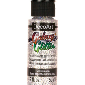 DecoArt - Galaxy Glitter Acrylverf 59ml - Silver Moon