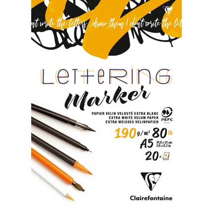 Clairefontaine lettering marker papier - 190 gr A5