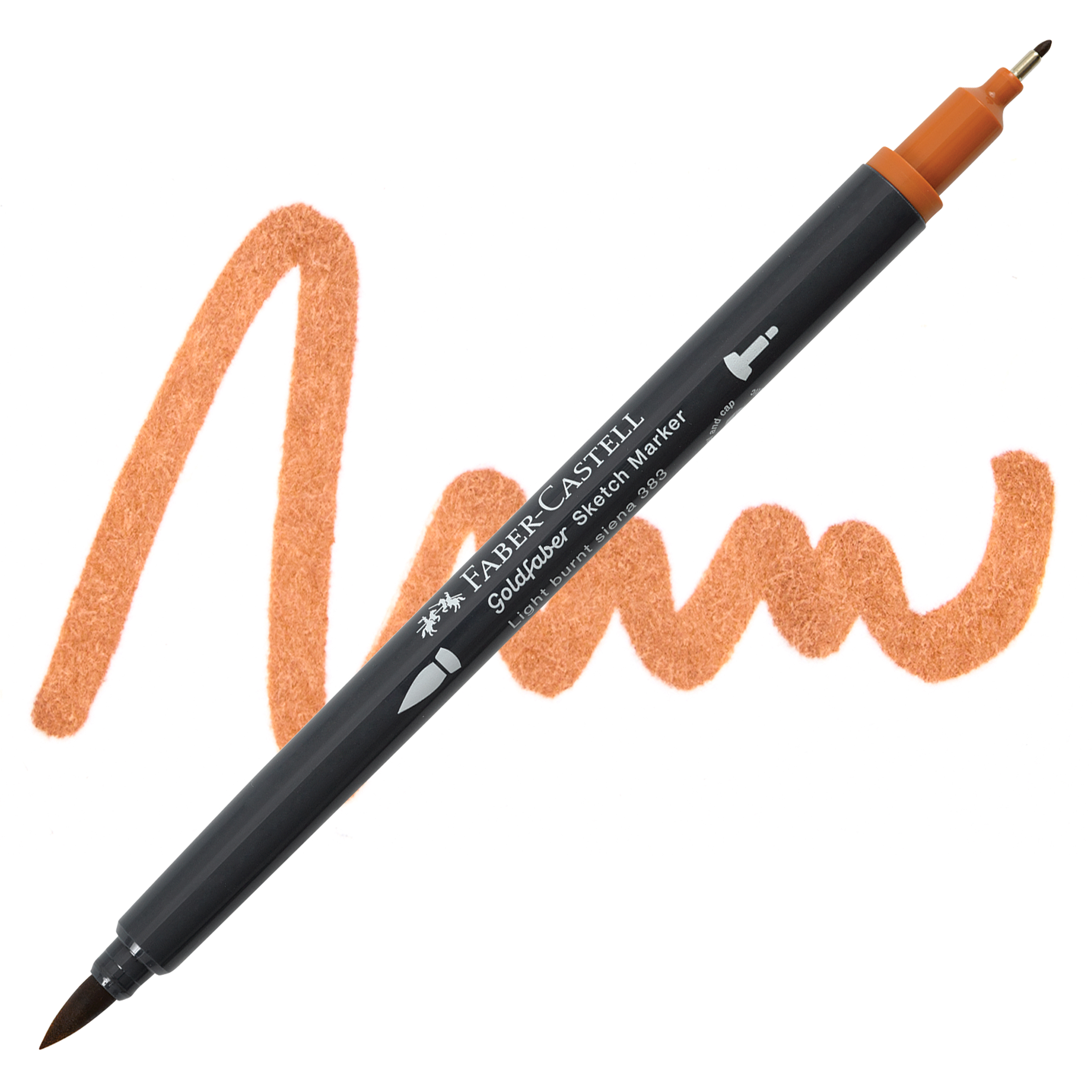 Faber-Castell goldfaber sketch dualmarker - 383 light burnt sienna
