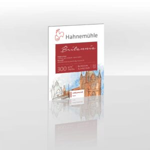 Hahnemhle britannia aquarelpapier cold pressed - 300gr 8x10.5