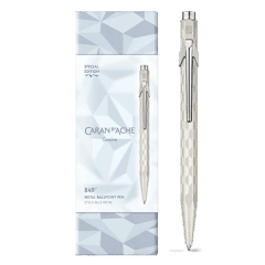 Caran d'ache 849 metal ballpoint pen - wit