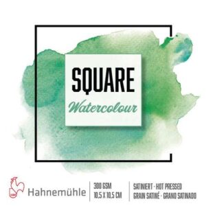 Hahnemuhle aquarelpapier - Square hot pressed 10,5 x 10,5