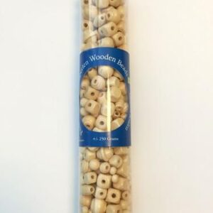 Houten kralen rond - set 175gr