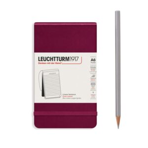 Leuchtturm1917 notepad - lined - port red