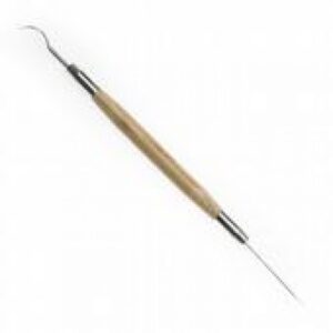 Naald & spatel 19cm houten handvat