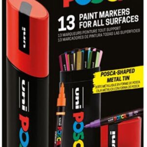 Uni Posca Pigment Marker Koker Set 13 Stuks