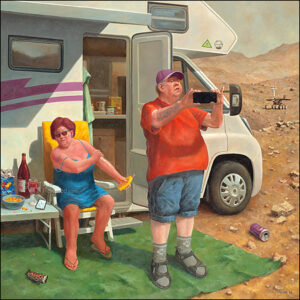 Wenskaart Marius van Dokkum - Weekendje mars