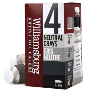 Williamsburg artist oil color - set neutraal grijs 4x37ml