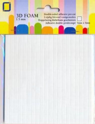 3D foam plakkers 0,5mm dik, 5x5mm