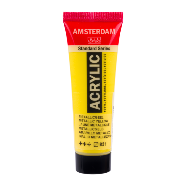 Amsterdam acryl 20ml - 831 metallic geel