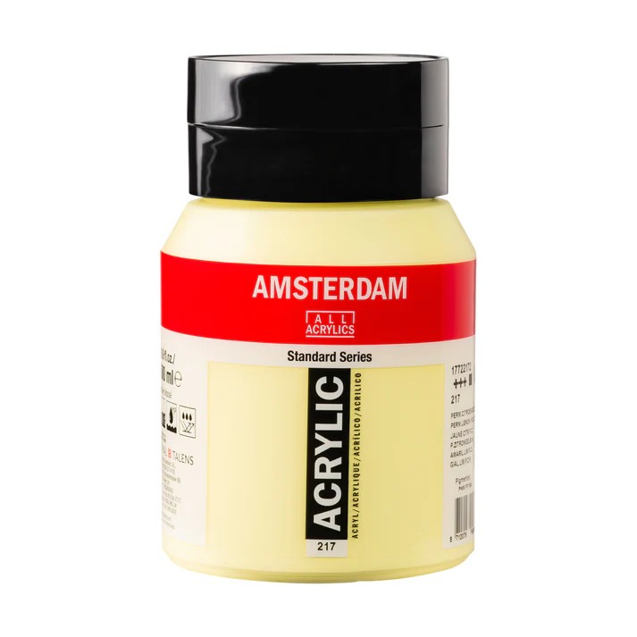 Amsterdam acryl 500ml - 217 permanent citroengeel licht