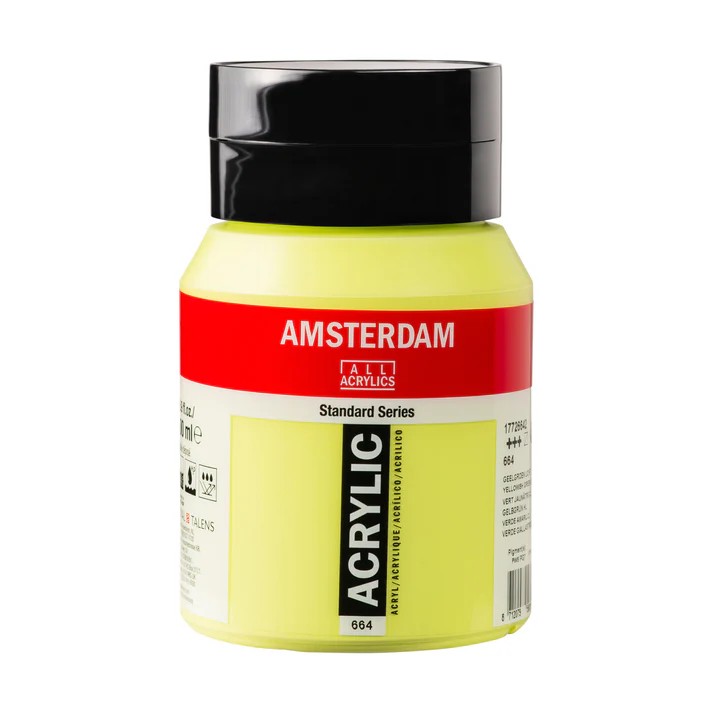 Amsterdam acryl 500ml - 664 geelgroen licht