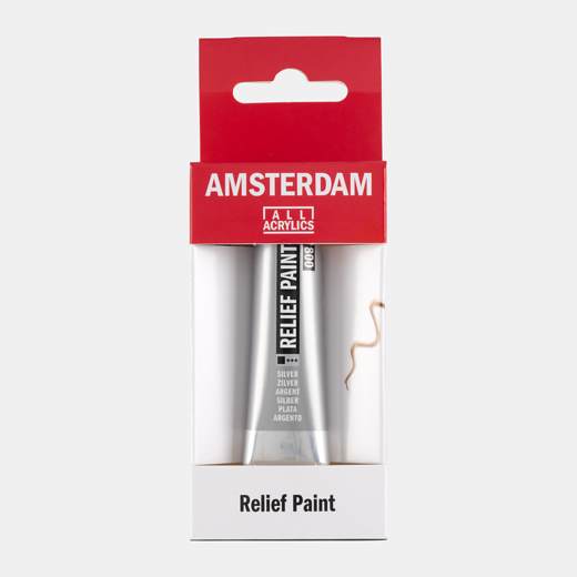 Amsterdam reliefpaint 20ml - 800 silver
