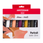 Amsterdam standaard acrylverf - set 6 x 120ml portrait