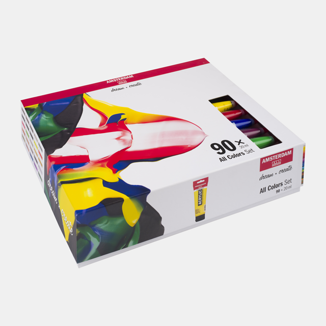 Amsterdam standaard acrylverf - set 90 x 20ml general