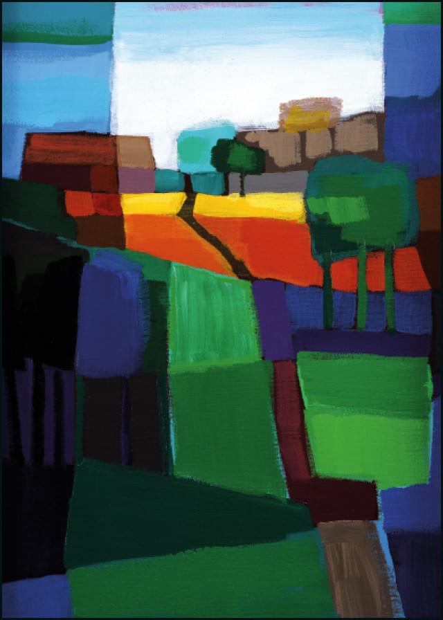 Ansichtkaart HC280 - Wandelpad, 1999, Ton Schulten