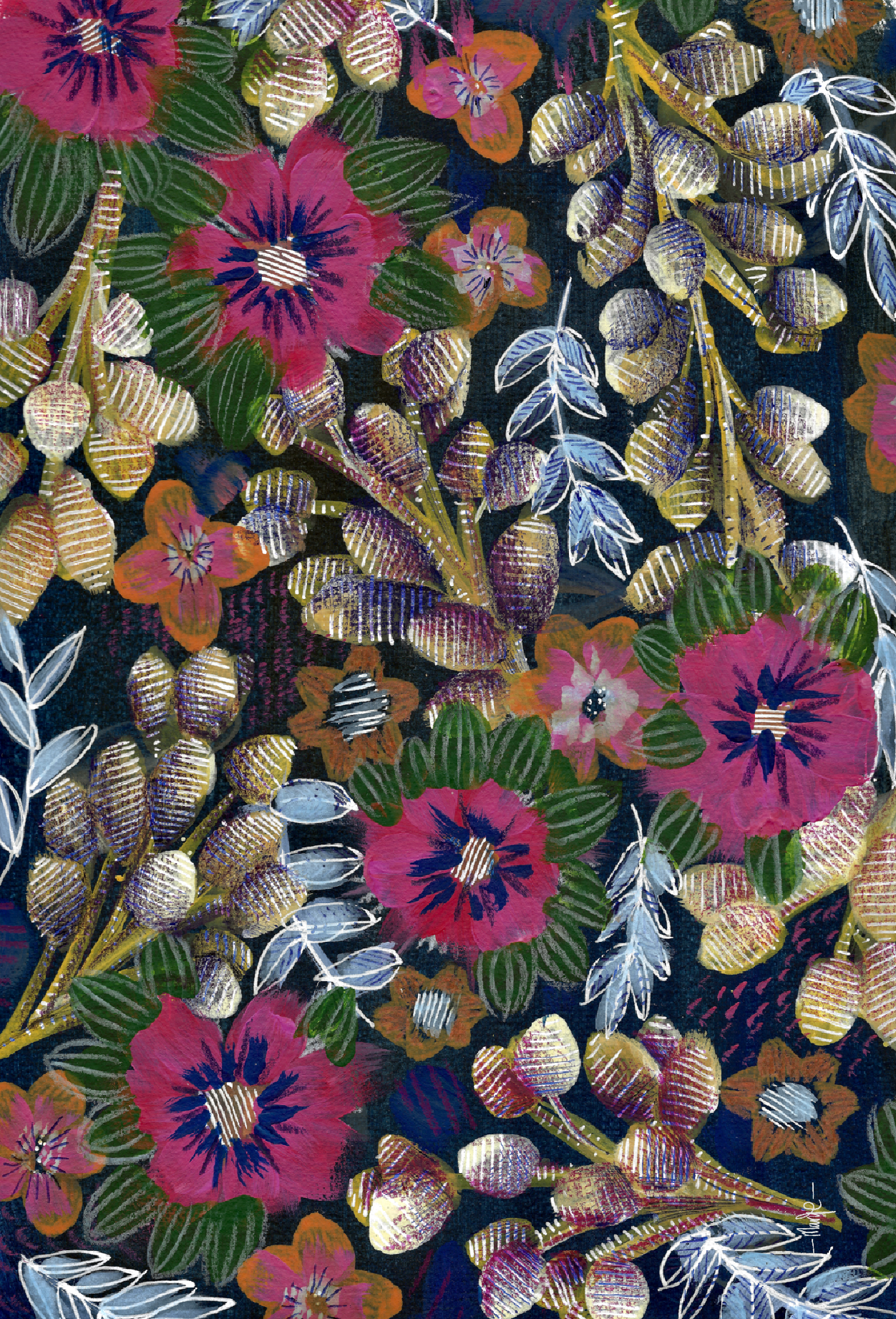 Ansichtkaart Marije - Serie Floria - Doorbloeiers