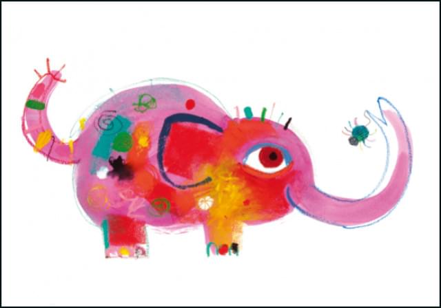 Ansichtkaart PC4124 - Mies van Hout, Olifant