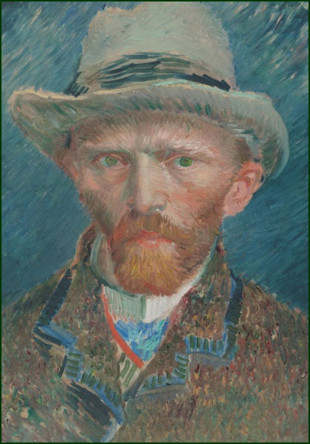 Ansichtkaart PC6604 - Zelfportret Vincent van Gogh