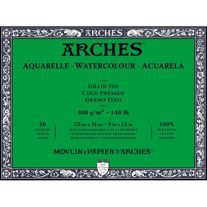 Arches cold pressed 300gr 4-zijde 23 x 31
