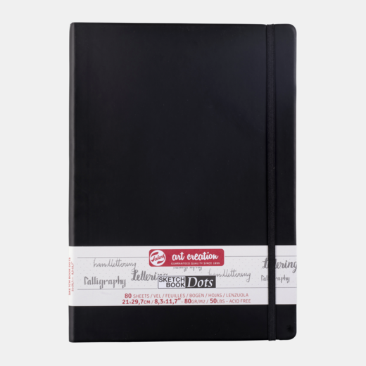 Art Creation Notebook dots 21x29.7cm 80gr
