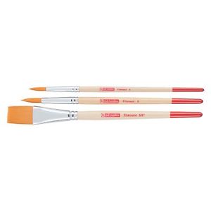 ArtCreation penselen filament - set 1x plat & 2x rond
