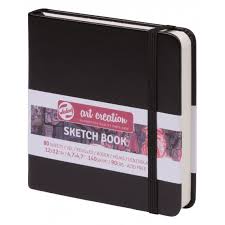 ArtCreation schetsboek zwart - 12 x 12