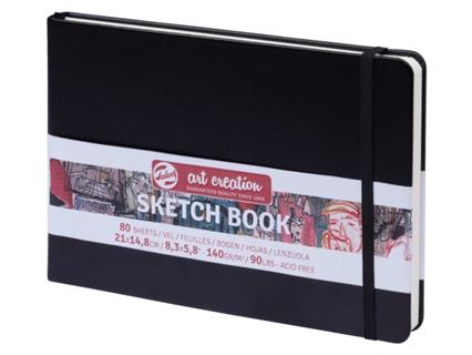 ArtCreation schetsboek zwart - 21 x 14.8