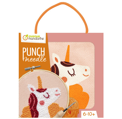 AvenueManderine punchneedle set - Eenhoorn