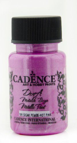 Cadence dora metallic verf 50ml - 191 hot pink