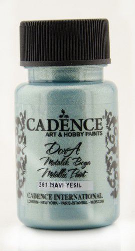 Cadence dora metallic verf 50ml - 201 blue green