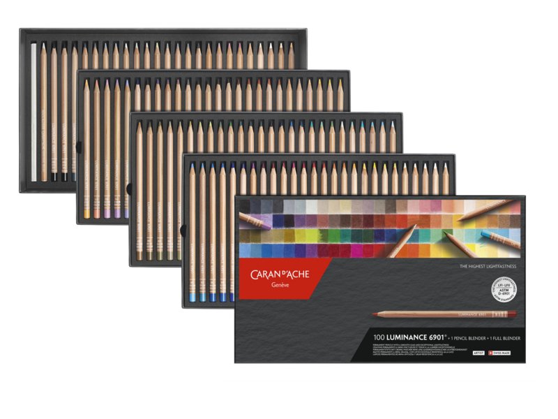 Caran d'ache luminance - set 100 & 2 blenders