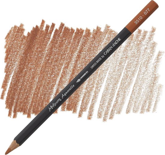 Caran d'Ache museum aquarelle 077 - burnt ochre
