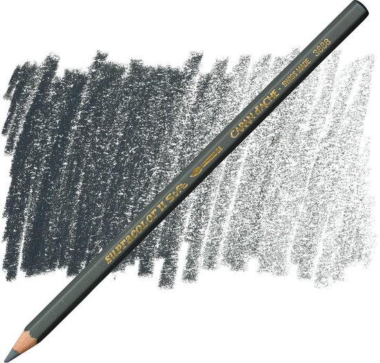 Caran d'ache supracolor soft 495 slate grijs