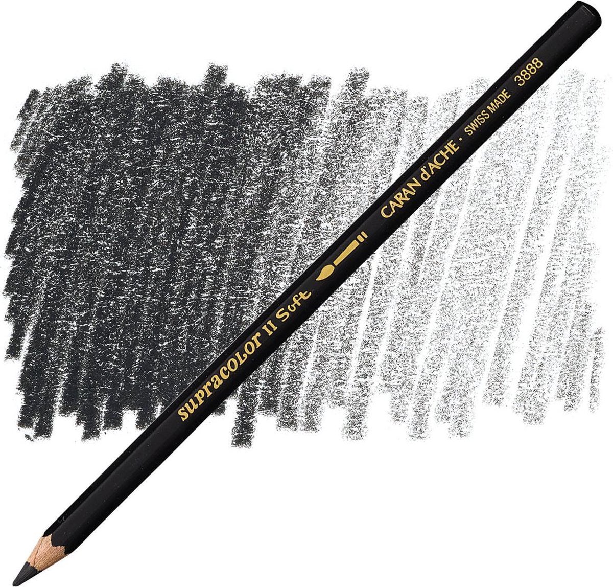 Caran d'ache supracolor soft 496 ivoorzwart
