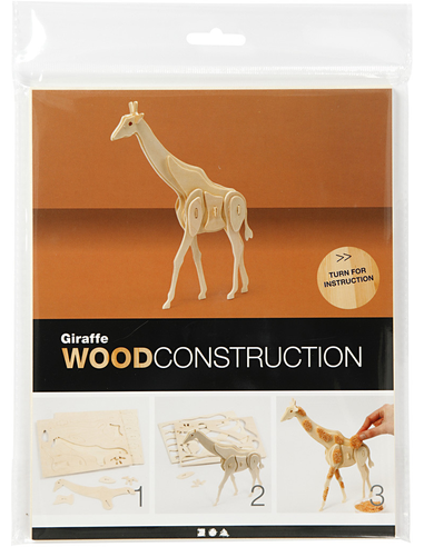 CCHobby 3D houten puzzel - giraffe