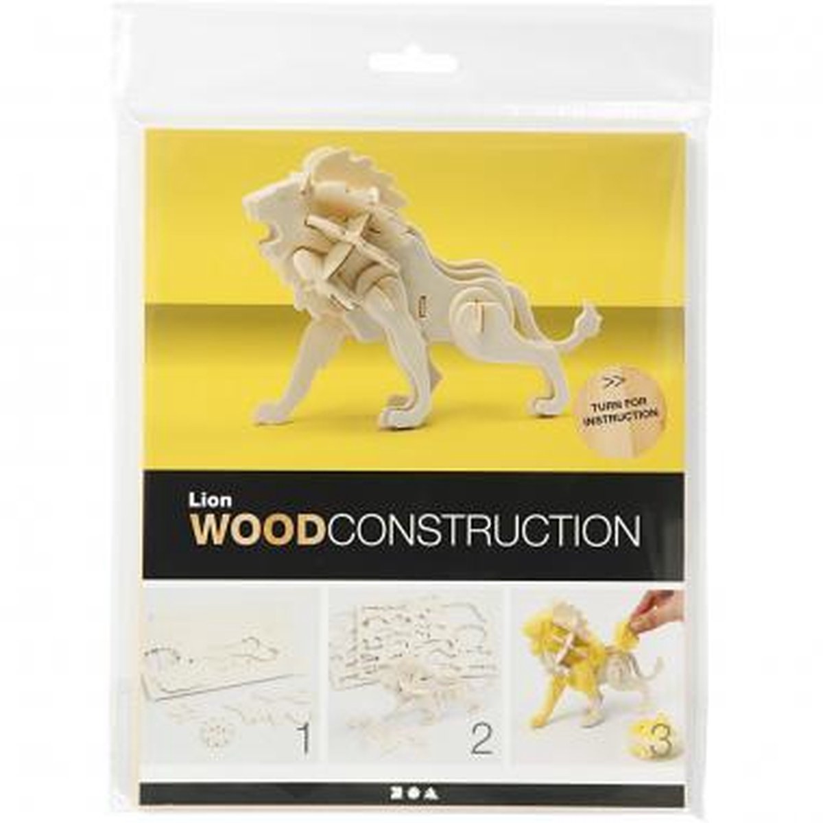 CCHobby 3D houten puzzel - leeuw