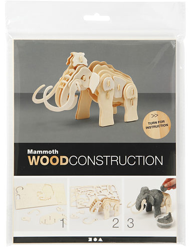 CCHobby 3D houten puzzel – mammoet