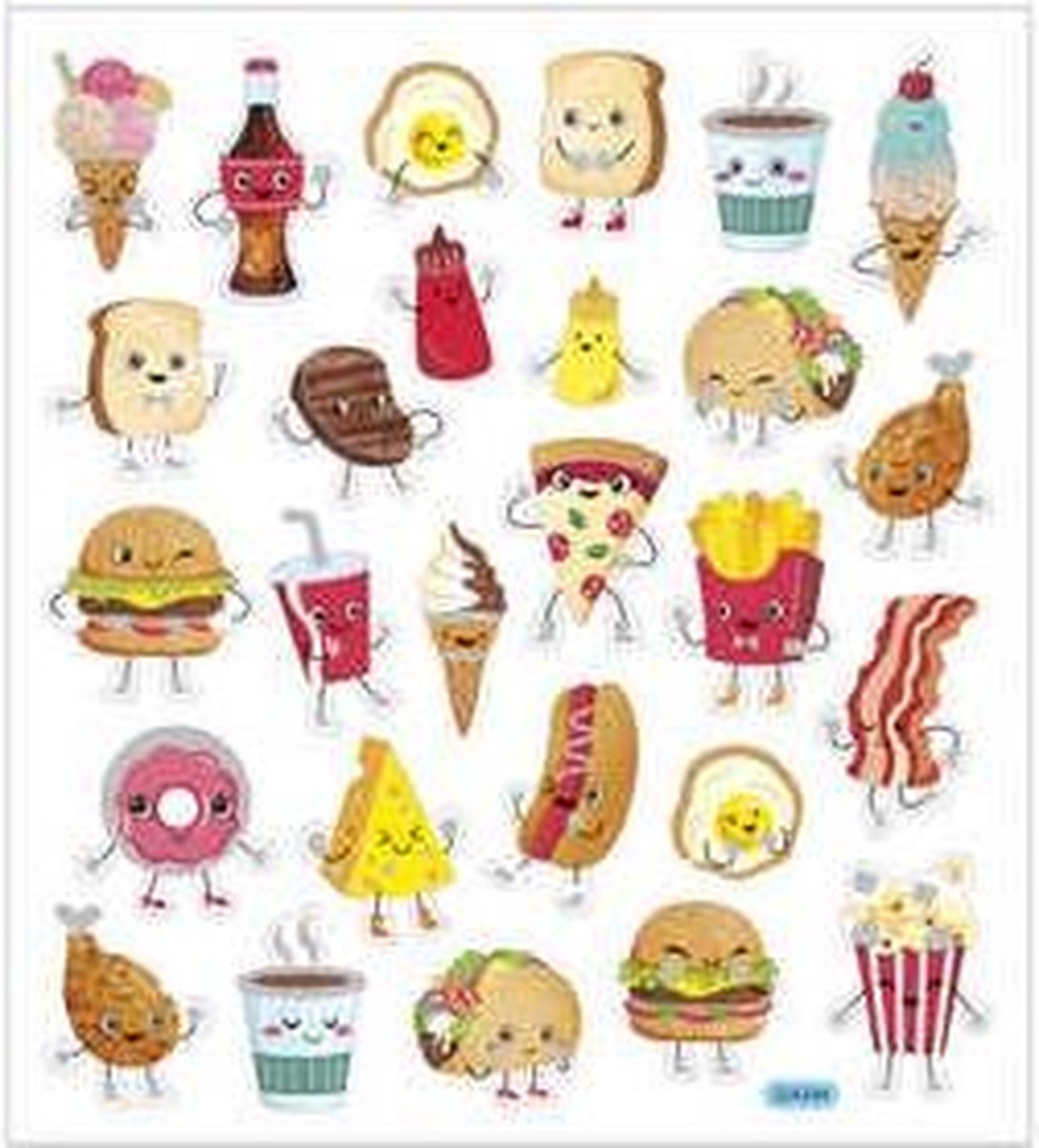 CCHobby stickers - fast food