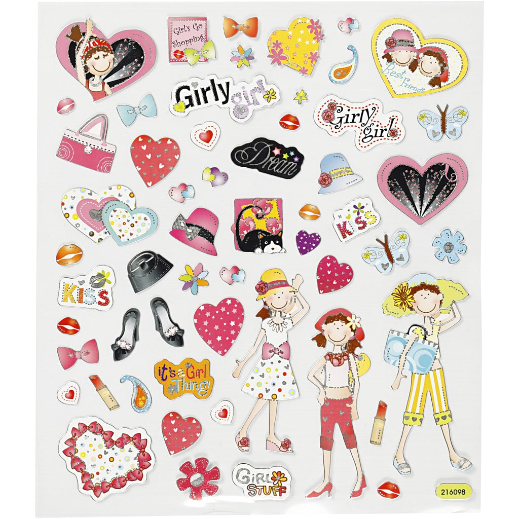 CCHobby stickers – girls stickers