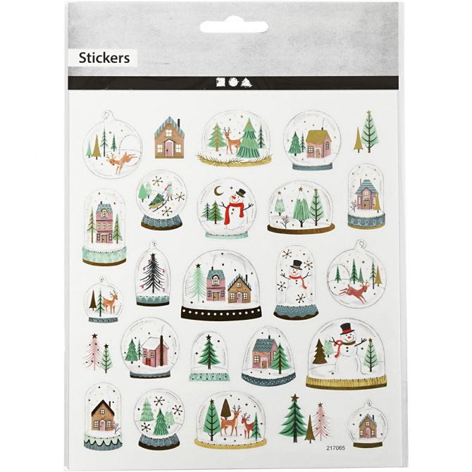 CCHobby stickers - sneeuwbollen