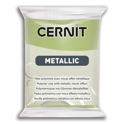 Cernit metallic - groengoud 56gr