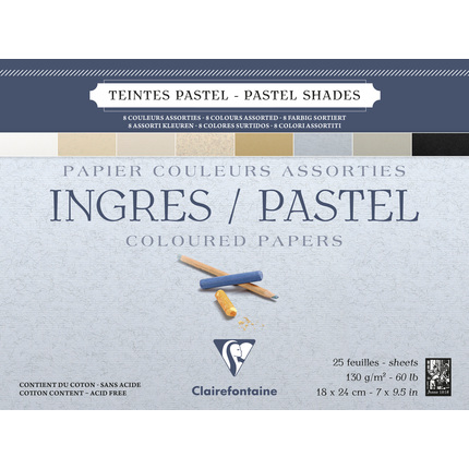 Clairefontaine Ingres 130gr - 18 x 24