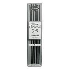 Coates Houtskool dun 25 stuks 2 - 3 mm